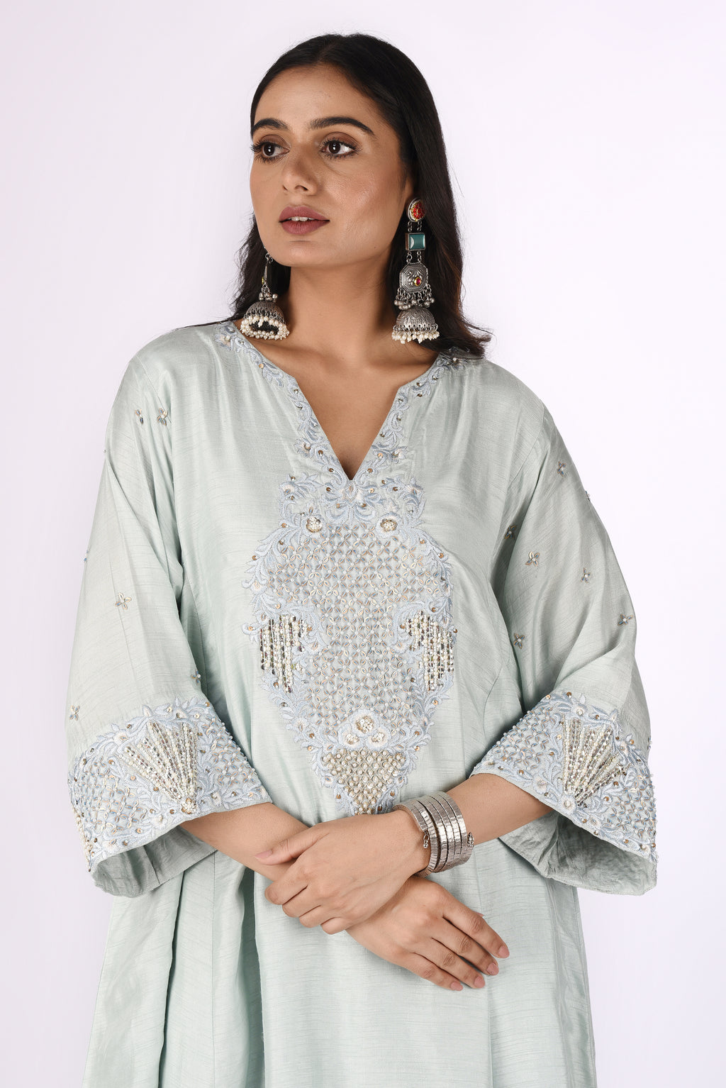 Sage Green Embroidered Co-ord Set